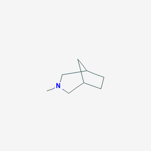 molecular formula C8H15N B024657 3-Methyl-3-azabicyclo[3.2.1]octane CAS No. 108011-04-7