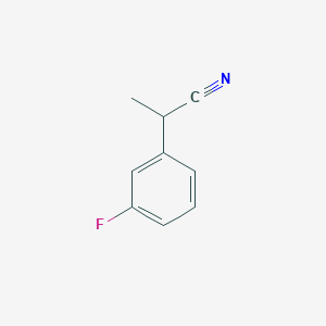 molecular formula C9H8FN B2465708 2-(3-Fluorophenyl)propanenitrile CAS No. 1096868-17-5