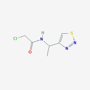 2-Chloro-N-[1-(thiadiazol-4-yl)ethyl]acetamide