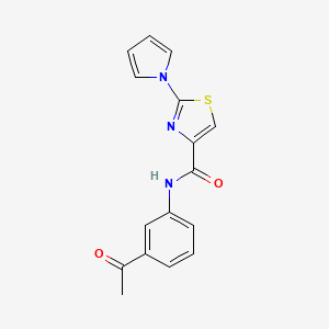 N-(3-acetylphenyl)-2-(1H-pyrrol-1-yl)thiazole-4-carboxamide