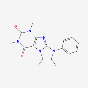 1,3,6,7-tetramethyl-8-phenyl-1H-imidazo[2,1-f]purine-2,4(3H,8H)-dione