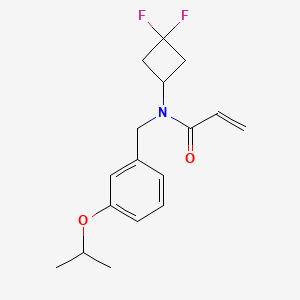 N-(3,3-Difluorocyclobutyl)-N-[(3-propan-2-yloxyphenyl)methyl]prop-2-enamide