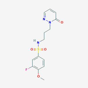 3-fluoro-4-methoxy-N-(3-(6-oxopyridazin-1(6H)-yl)propyl)benzenesulfonamide