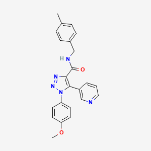 1-(4-methoxyphenyl)-N-(4-methylbenzyl)-5-(pyridin-3-yl)-1H-1,2,3-triazole-4-carboxamide