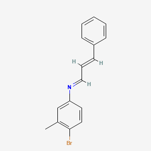 (E)-N-(4-bromo-3-methylphenyl)-3-phenylprop-2-en-1-imine