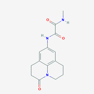 N1-methyl-N2-(3-oxo-1,2,3,5,6,7-hexahydropyrido[3,2,1-ij]quinolin-9-yl)oxalamide