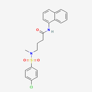 4-(N-METHYL4-CHLOROBENZENESULFONAMIDO)-N-(NAPHTHALEN-1-YL)BUTANAMIDE