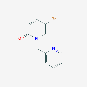 molecular formula C11H9BrN2O B2465782 5-Bromo-1-(pyridin-2-ylmethyl)pyridin-2(1H)-one CAS No. 1488861-78-4