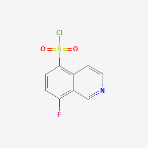 molecular formula C9H5ClFNO2S B2465789 8-Fluoroisoquinoline-5-sulfonyl chloride CAS No. 1897737-67-5