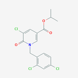 Isopropyl 5-chloro-1-(2,4-dichlorobenzyl)-6-oxo-1,6-dihydro-3-pyridinecarboxylate