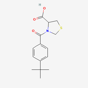 molecular formula C15H19NO3S B2465800 3-(4-tert-butylbenzoyl)-1,3-thiazolidine-4-carboxylic Acid CAS No. 1009534-13-7