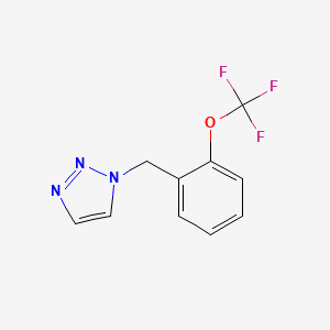 molecular formula C10H8F3N3O B2465802 1-[[2-(Trifluoromethoxy)phenyl]methyl]triazole CAS No. 2319809-84-0