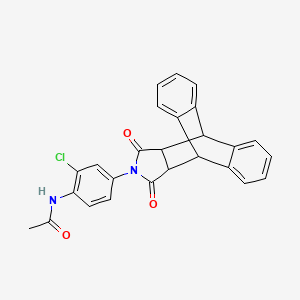 N-(2-chloro-4-(12,14-dioxo-11,12,14,15-tetrahydro-9H-9,10-[3,4]epipyrroloanthracen-13(10H)-yl)phenyl)acetamide