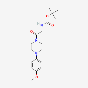 1-(Tert-butoxycarbonyl)-2-[4-(4-methoxyphenyl)piperazin-1-yl]-2-oxoethylamine