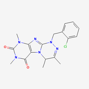 B2465831 1-(2-chlorobenzyl)-3,4,7,9-tetramethyl-7,9-dihydro-[1,2,4]triazino[3,4-f]purine-6,8(1H,4H)-dione CAS No. 898412-96-9
