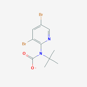 molecular formula C10H11Br2N2O2 B2465858 N-Tert-butyl-N-(3,5-dibromopyridin-2-YL)carbamate CAS No. 1260775-34-5