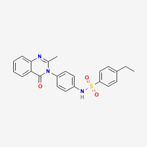 4-ethyl-N-[4-(2-methyl-4-oxoquinazolin-3-yl)phenyl]benzenesulfonamide
