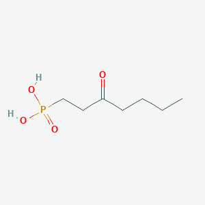 (3-Oxoheptyl)phosphonic acid