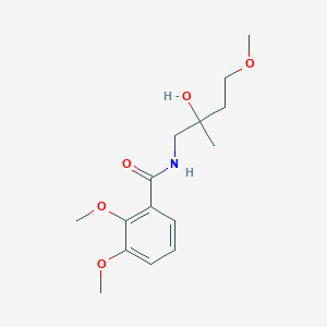 molecular formula C15H23NO5 B2465882 N-(2-Hydroxy-4-methoxy-2-methylbutyl)-2,3-dimethoxybenzamide CAS No. 1914356-27-6