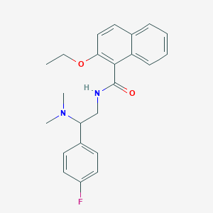 molecular formula C23H25FN2O2 B2465885 N-(2-(dimethylamino)-2-(4-fluorophenyl)ethyl)-2-ethoxy-1-naphthamide CAS No. 899744-88-8