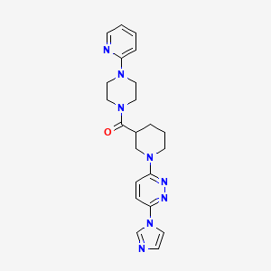 (1-(6-(1H-imidazol-1-yl)pyridazin-3-yl)piperidin-3-yl)(4-(pyridin-2-yl)piperazin-1-yl)methanone