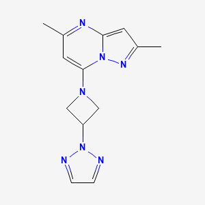 2-(1-{2,5-dimethylpyrazolo[1,5-a]pyrimidin-7-yl}azetidin-3-yl)-2H-1,2,3-triazole