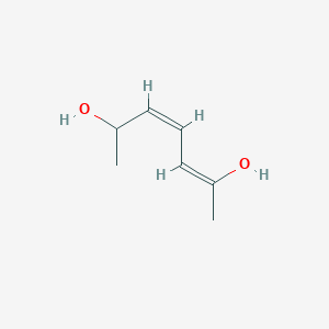 molecular formula C7H12O2 B024659 (2Z,4Z)-Hepta-2,4-diene-2,6-diol CAS No. 102605-91-4