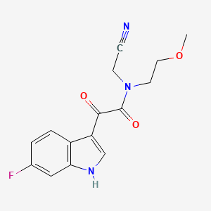 N-(Cyanomethyl)-2-(6-fluoro-1H-indol-3-yl)-N-(2-methoxyethyl)-2-oxoacetamide