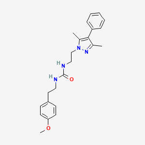 1-(2-(3,5-dimethyl-4-phenyl-1H-pyrazol-1-yl)ethyl)-3-(4-methoxyphenethyl)urea