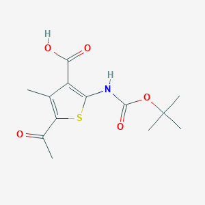 5-Acetyl-4-methyl-2-[(2-methylpropan-2-yl)oxycarbonylamino]thiophene-3-carboxylic acid