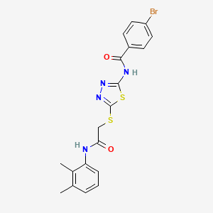 4-bromo-N-[5-[2-(2,3-dimethylanilino)-2-oxoethyl]sulfanyl-1,3,4-thiadiazol-2-yl]benzamide
