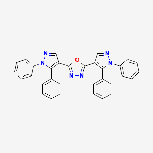 2,5-Bis(1,5-diphenylpyrazol-4-yl)-1,3,4-oxadiazole