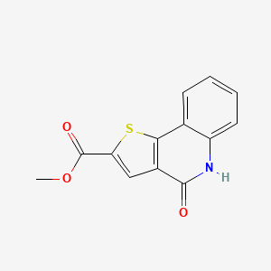 molecular formula C13H9NO3S B2465921 Methyl 4-oxo-4,5-dihydrothieno[3,2-c]quinoline-2-carboxylate CAS No. 1469294-49-2