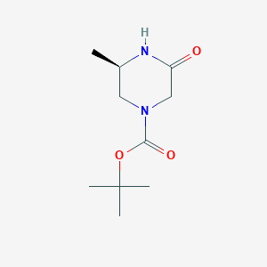 molecular formula C10H18N2O3 B2465922 tert-butyl (3R)-3-methyl-5-oxopiperazine-1-carboxylate CAS No. 2094008-78-1