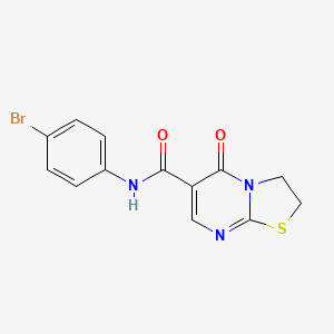 N-(4-bromophenyl)-5-oxo-3,5-dihydro-2H-thiazolo[3,2-a]pyrimidine-6-carboxamide