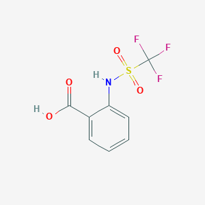 molecular formula C8H6F3NO4S B2465937 2-Trifluoromethanesulfonamidobenzoic acid CAS No. 80798-75-0