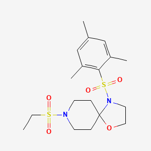 8-(Ethylsulfonyl)-4-(mesitylsulfonyl)-1-oxa-4,8-diazaspiro[4.5]decane