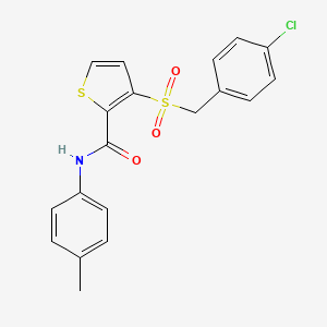 3-[(4-chlorobenzyl)sulfonyl]-N-(4-methylphenyl)-2-thiophenecarboxamide
