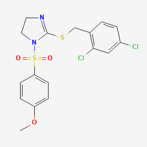 2-[(2,4-Dichlorophenyl)methylsulfanyl]-1-(4-methoxyphenyl)sulfonyl-4,5-dihydroimidazole