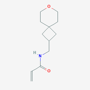 molecular formula C12H19NO2 B2465978 N-(7-Oxaspiro[3.5]nonan-2-ylmethyl)prop-2-enamide CAS No. 2361657-82-9