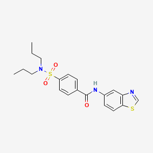 N-(benzo[d]thiazol-5-yl)-4-(N,N-dipropylsulfamoyl)benzamide