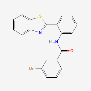 N-[2-(1,3-benzothiazol-2-yl)phenyl]-3-bromobenzamide
