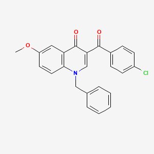 1-benzyl-3-(4-chlorobenzoyl)-6-methoxyquinolin-4(1H)-one