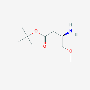 molecular formula C9H19NO3 B2465998 Tert-butyl (3R)-3-amino-4-methoxybutanoate CAS No. 2277434-36-1