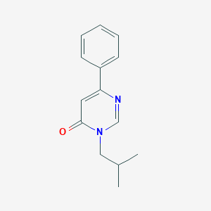 molecular formula C14H16N2O B2466002 3-isobutyl-6-phenylpyrimidin-4(3H)-one CAS No. 1208692-67-4
