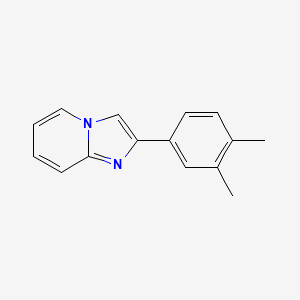 molecular formula C15H14N2 B2466005 2-(3,4-Dimethylphenyl)imidazo[1,2-a]pyridine CAS No. 313528-18-6