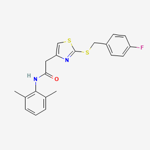 N-(2,6-dimethylphenyl)-2-(2-((4-fluorobenzyl)thio)thiazol-4-yl)acetamide