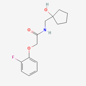 molecular formula C14H18FNO3 B2466023 2-(2-fluorophenoxy)-N-((1-hydroxycyclopentyl)methyl)acetamide CAS No. 1235048-78-8