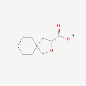 molecular formula C10H16O3 B2466033 2-Oxaspiro[4.5]decane-3-carboxylic acid CAS No. 2344681-38-3