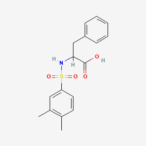 molecular formula C17H19NO4S B2466042 N-[(3,4-二甲苯磺酰基)苯丙氨酸] CAS No. 381687-96-3